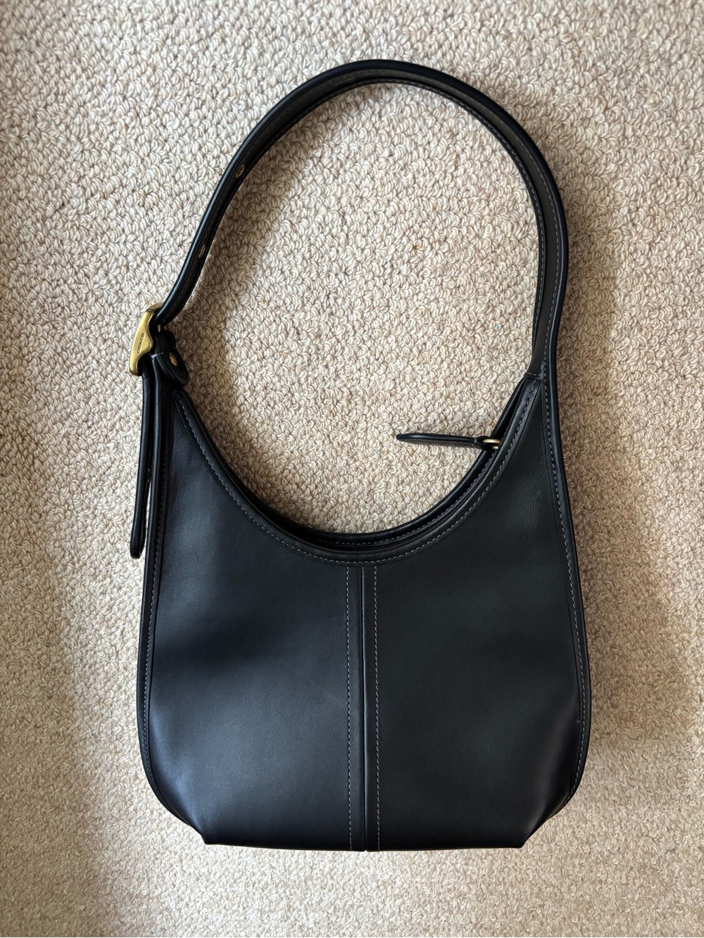 Coach Black Leather Shoulder Hobo - Picture 4 of 12
